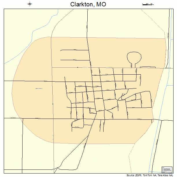 Clarkton, MO street map