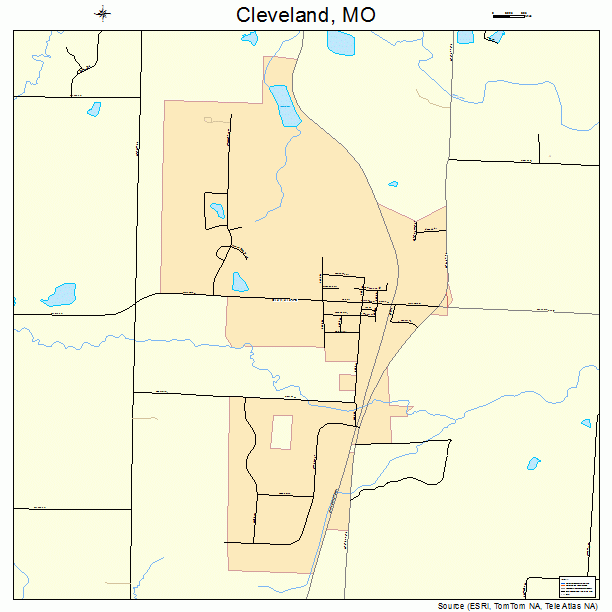 Cleveland, MO street map