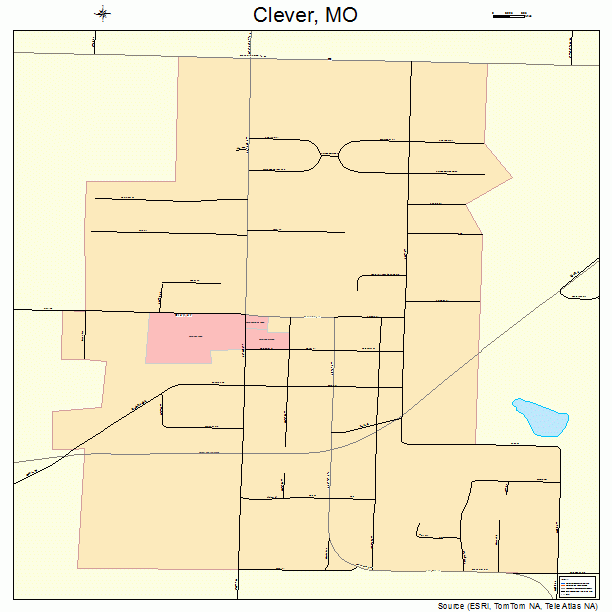 Clever, MO street map