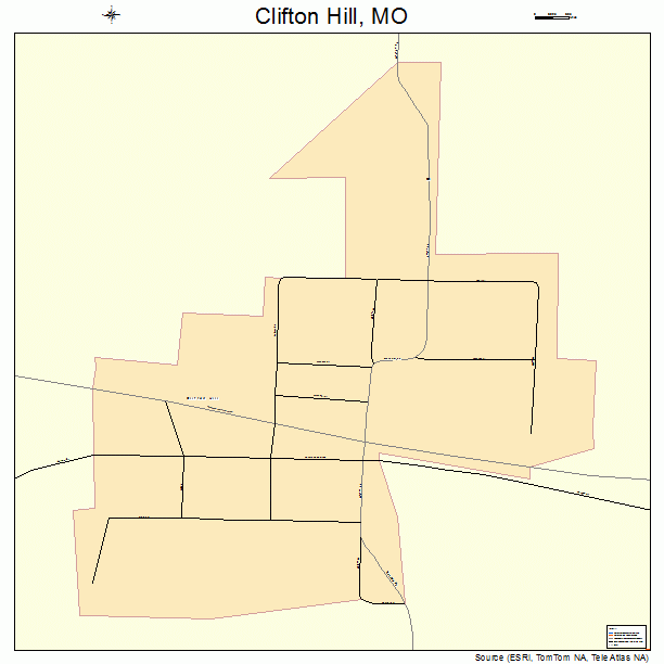 Clifton Hill, MO street map