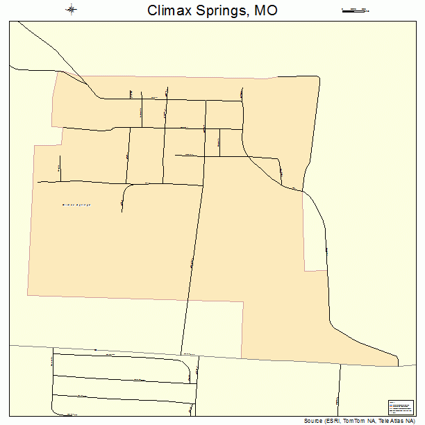 Climax Springs, MO street map