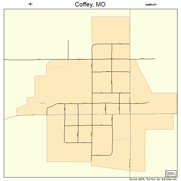 Coffey, MO street map