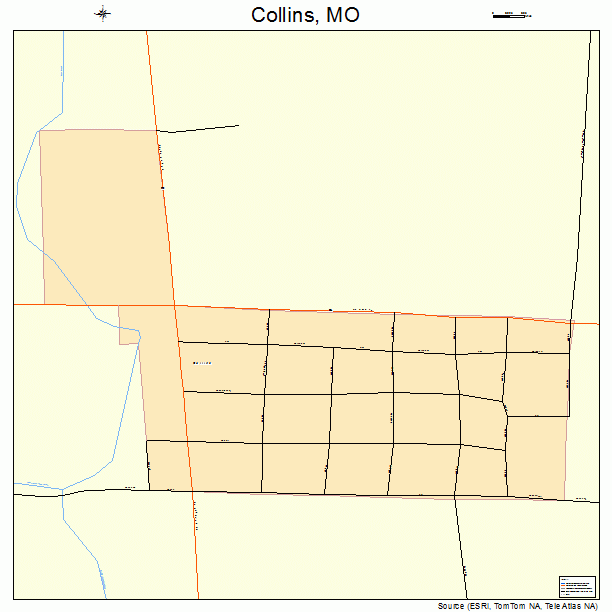 Collins, MO street map