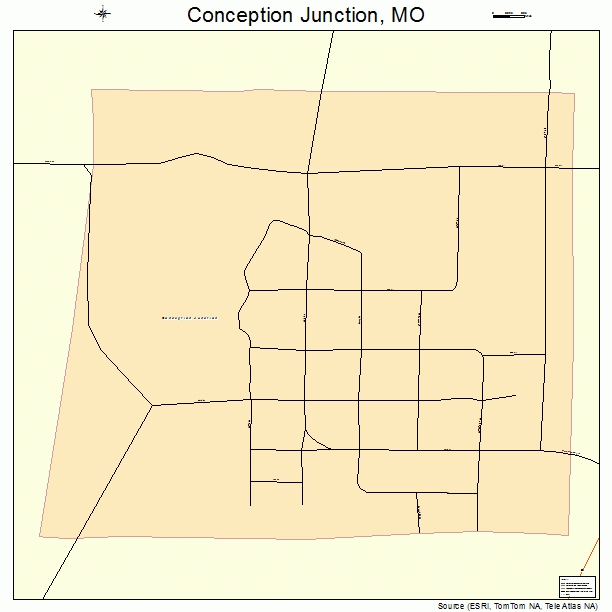 Conception Junction, MO street map