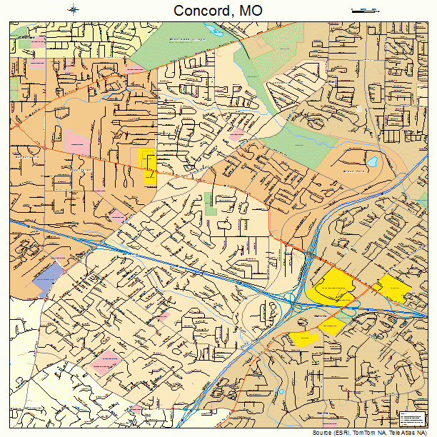 Concord, MO street map