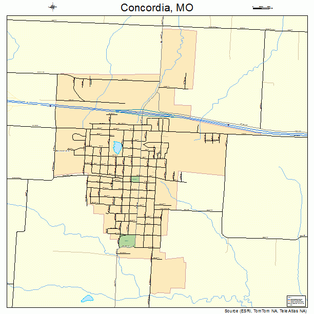 Concordia, MO street map