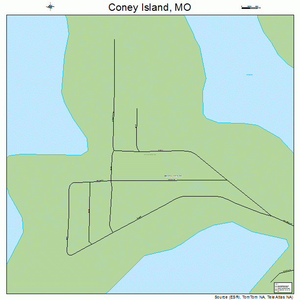 Coney Island, MO street map