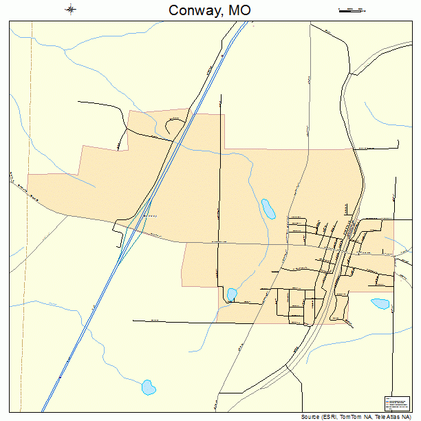 Conway, MO street map
