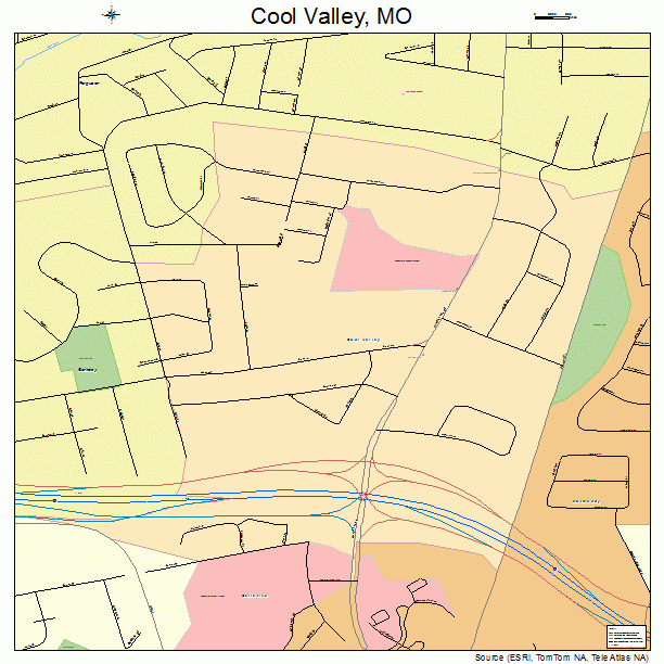 Cool Valley, MO street map