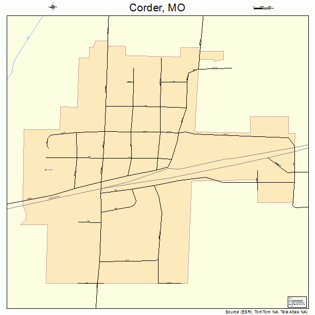Corder, MO street map