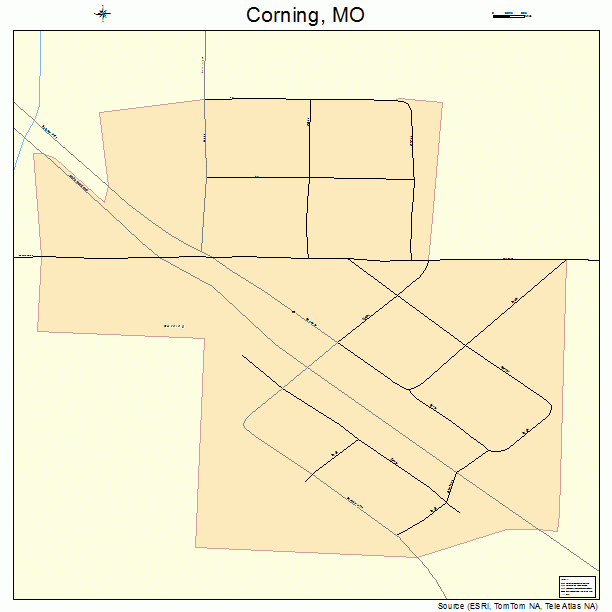 Corning, MO street map