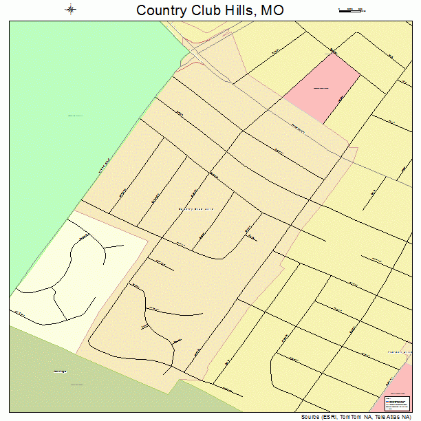 Country Club Hills, MO street map