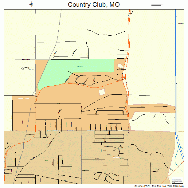 Country Club, MO street map