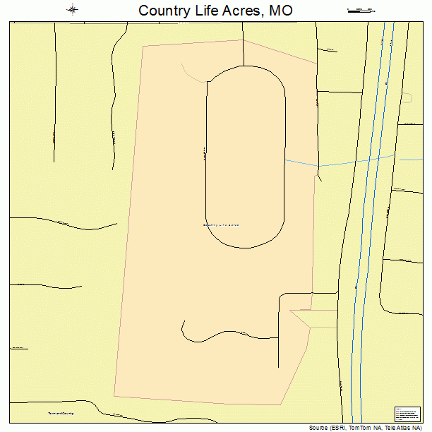 Country Life Acres, MO street map