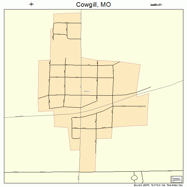 Cowgill, MO street map