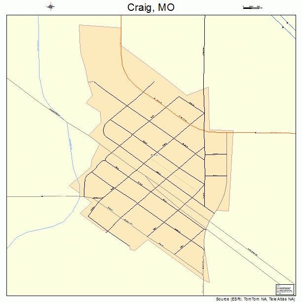 Craig, MO street map