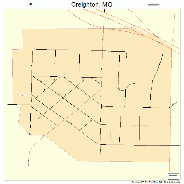 Creighton, MO street map