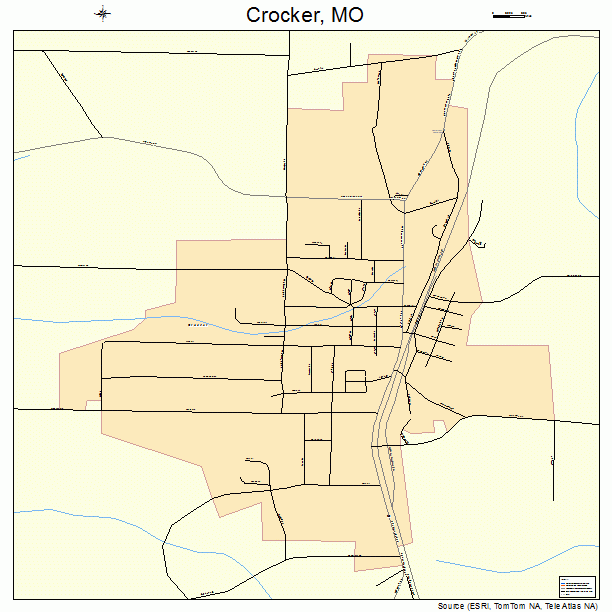 Crocker, MO street map