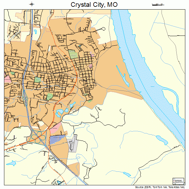 Crystal City, MO street map