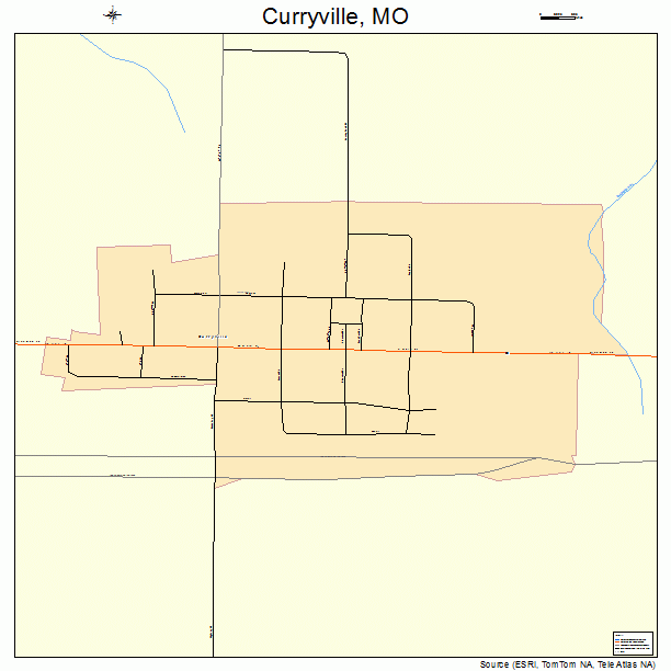 Curryville, MO street map