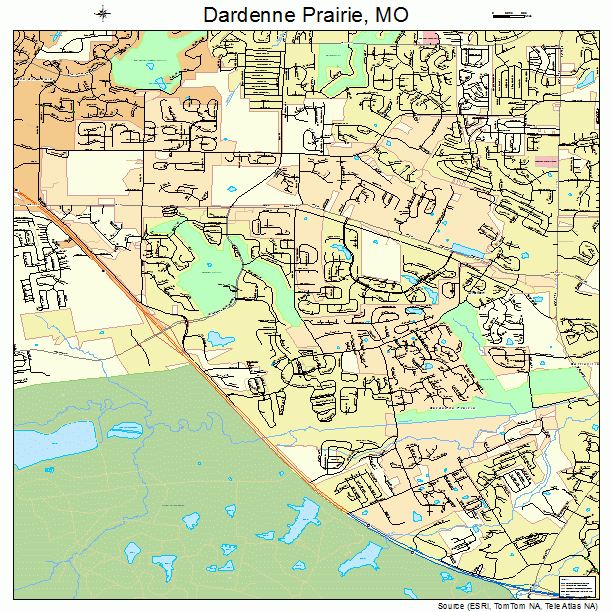 Dardenne Prairie, MO street map