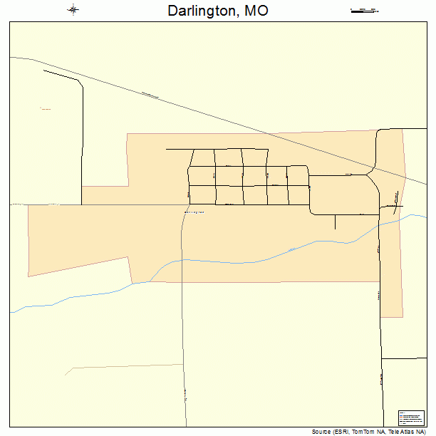 Darlington, MO street map