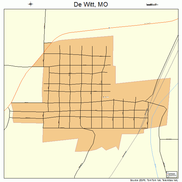 De Witt, MO street map