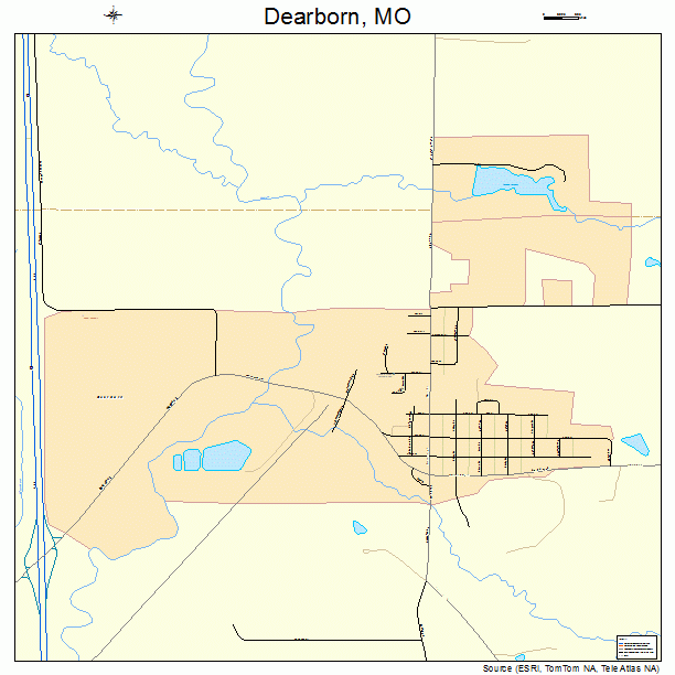 Dearborn, MO street map
