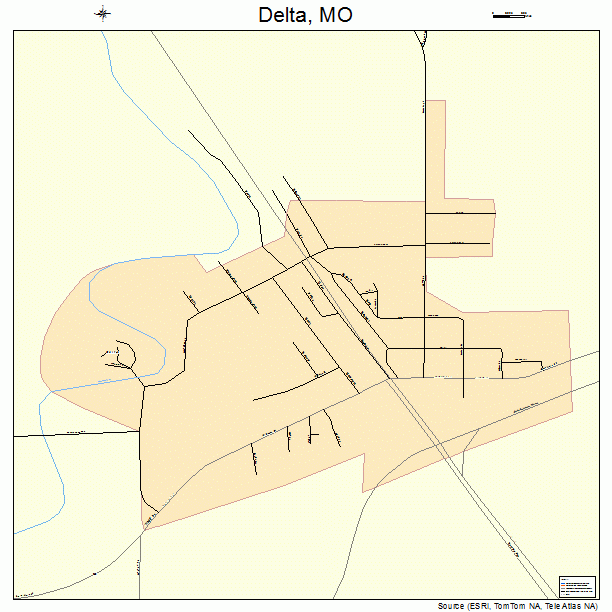 Delta, MO street map