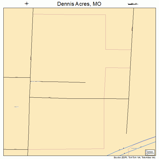 Dennis Acres, MO street map