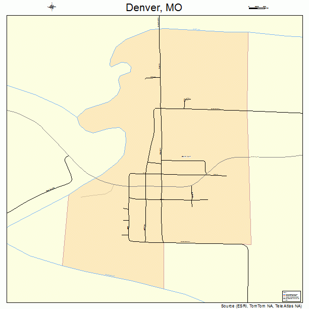 Denver, MO street map