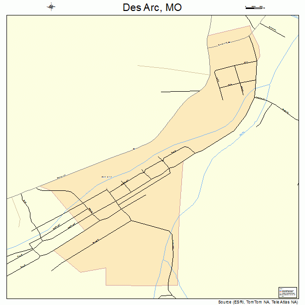 Des Arc, MO street map