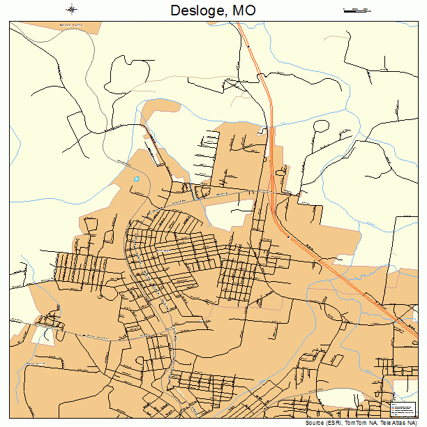 Desloge, MO street map