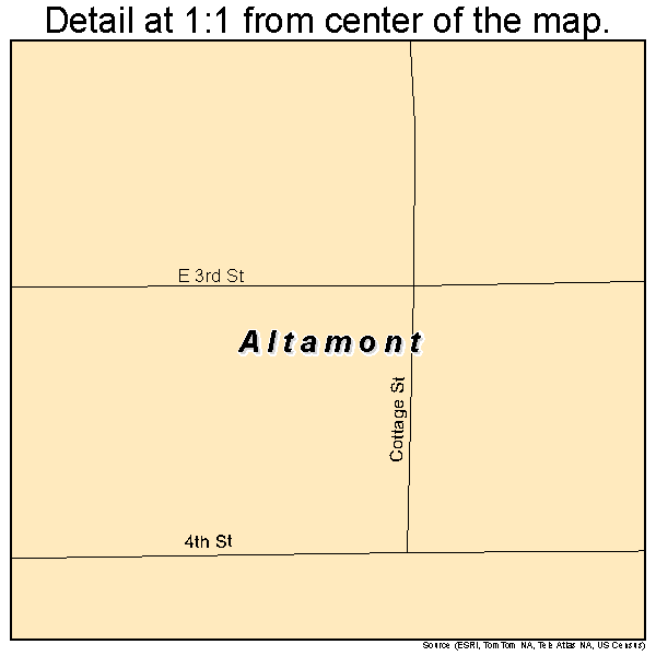 Altamont, Missouri road map detail