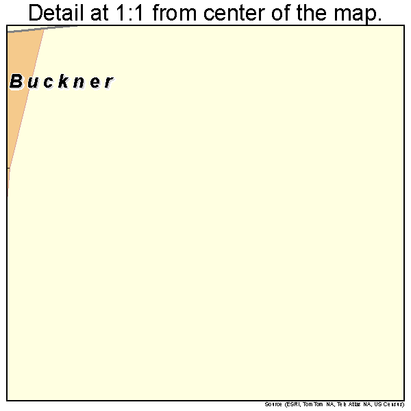 Buckner, Missouri road map detail