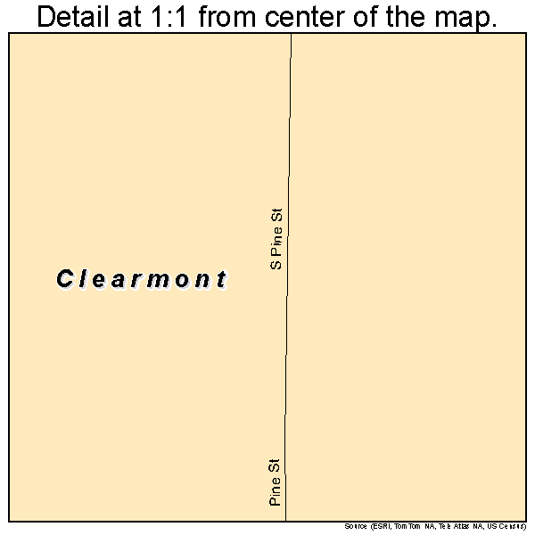 Clearmont, Missouri road map detail