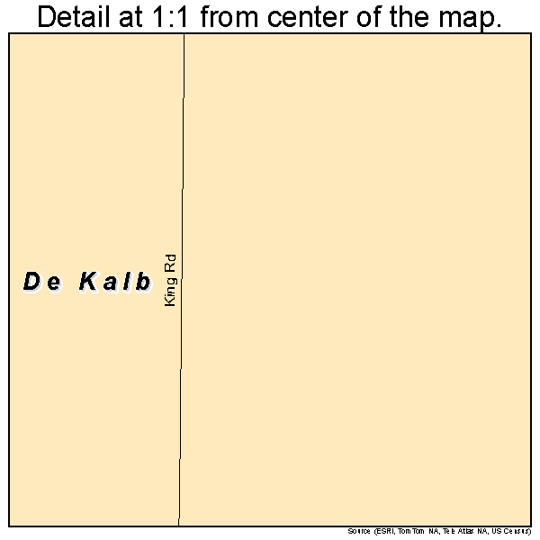 De Kalb, Missouri road map detail