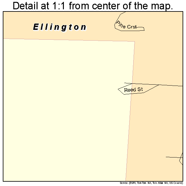 Ellington, Missouri road map detail