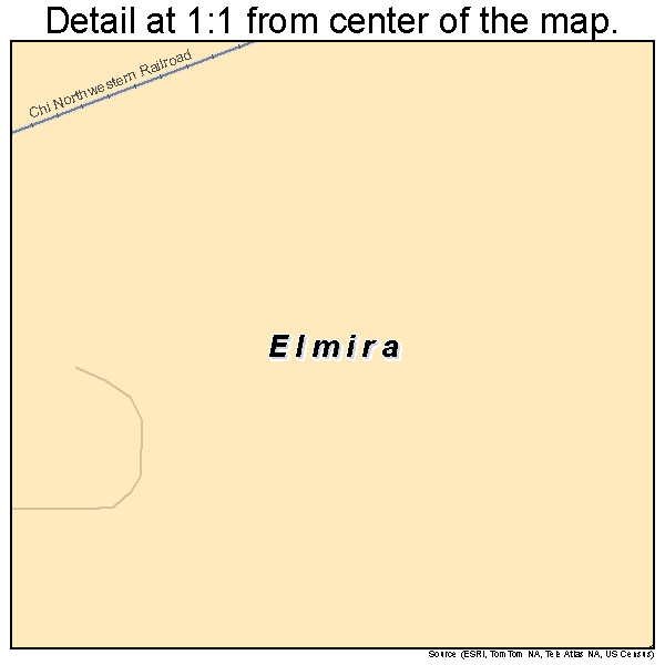 Elmira, Missouri road map detail