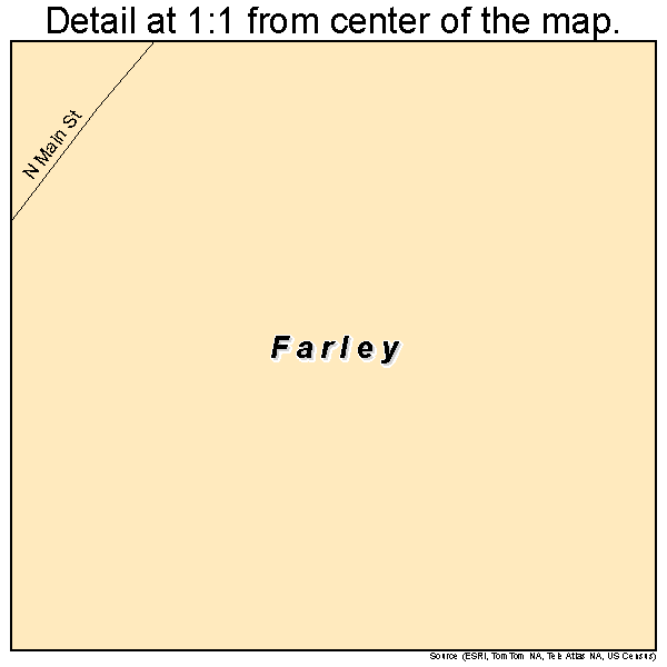 Farley, Missouri road map detail
