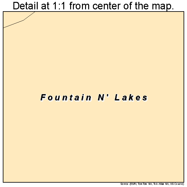 Fountain N' Lakes, Missouri road map detail