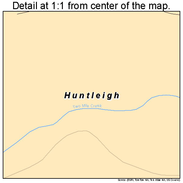 Huntleigh, Missouri road map detail