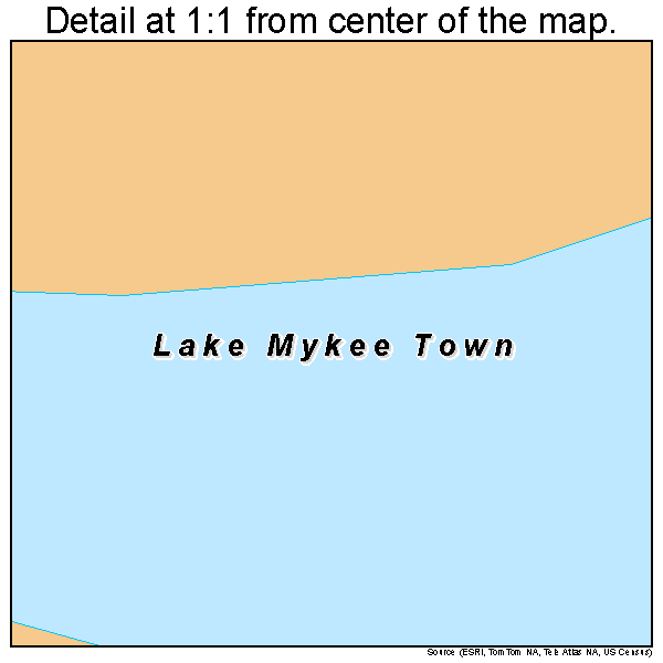 Lake Mykee Town, Missouri road map detail