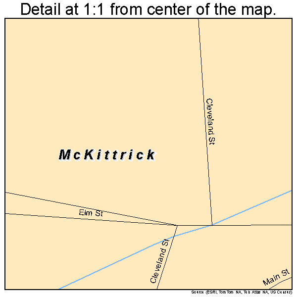 McKittrick, Missouri road map detail