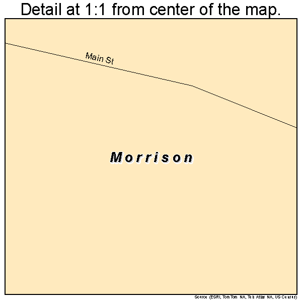 Morrison, Missouri road map detail