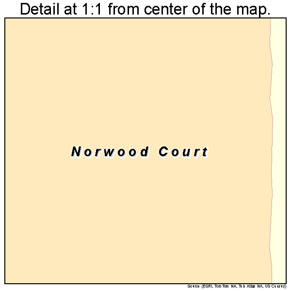 Norwood Court, Missouri road map detail