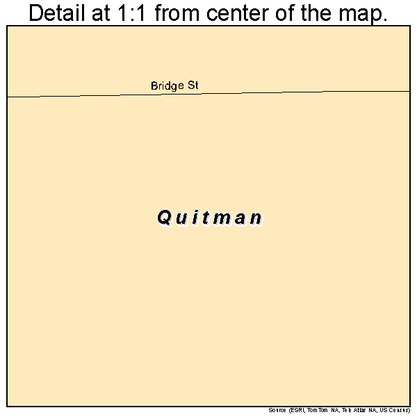 Quitman, Missouri road map detail