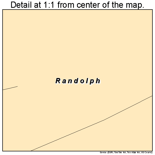 Randolph, Missouri road map detail