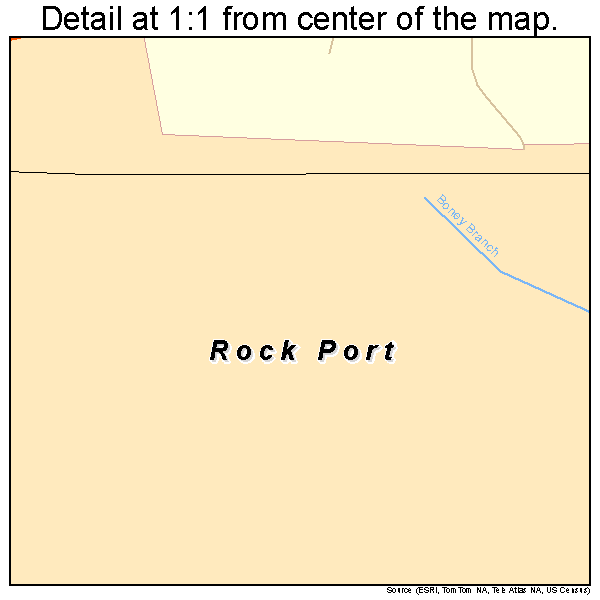 Rock Port, Missouri road map detail