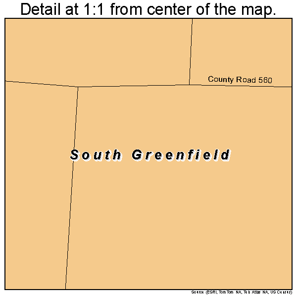 South Greenfield, Missouri road map detail